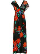 Diane Von Furstenberg Knotted Front Empire Dress - Black