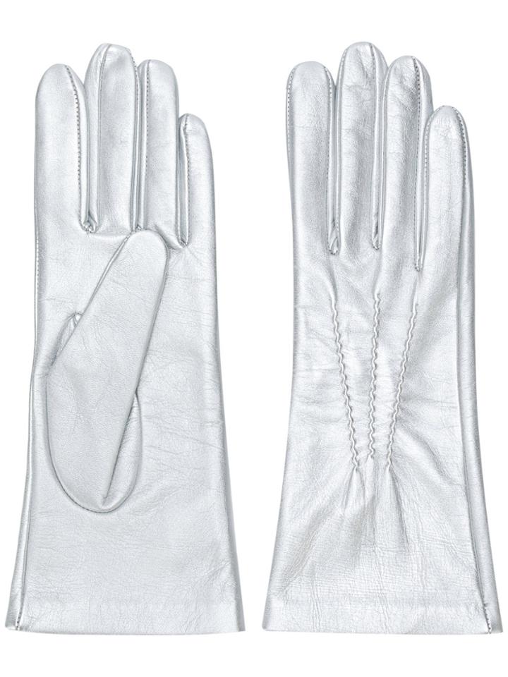 Manokhi Fitted Gloves - Metallic