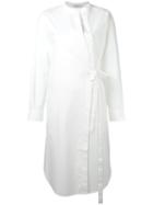 T By Alexander Wang Asymmetric Wrap Dress, Women's, Size: 6, White, Cotton