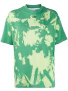 Off-white Tie-dye Logo T-shirt - Green