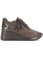 Geox Woven Lace-up Sneakers - Brown
