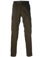 Dsquared2 Flap Pocket Straight Trousers, Men's, Size: 54, Green, Cotton/spandex/elastane