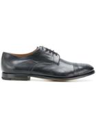 Premiata Perforated Detail Derby Shoes - Black
