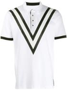 Plein Sport Chevron Polo Shirt - White