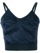 Ter Et Bantine - Cropped Vest - Women - Cotton/viscose - 44, Blue, Cotton/viscose
