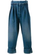 J.w.anderson Cropped Jeans, Men's, Size: 46, Blue, Cotton