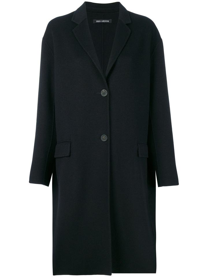 Iris Von Arnim - Cocoon Coat - Women - Polyester/cashmere/wool - 40, Black, Polyester/cashmere/wool