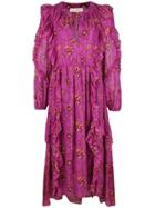 Ulla Johnson Floral Print Dress - Purple