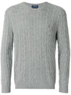Polo Ralph Lauren Classic Cable Knit Jumper - Grey