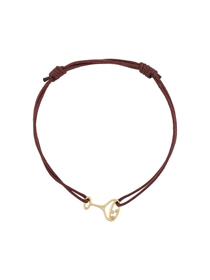Aliita Champagne Glass Bracelet - Brown