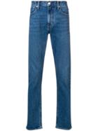 Calvin Klein Jeans Logo Embroidered Bootcut Jeans - Blue