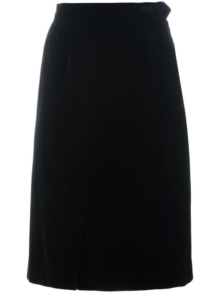 Yves Saint Laurent Pre-owned Knee Length Skirt - Black