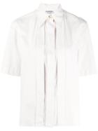 Chanel Pre-owned 1990's Pleated Details Shortsleeved Shirt - White