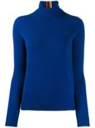 Paul Smith Cashmere Turtleneck Jumper - Blue