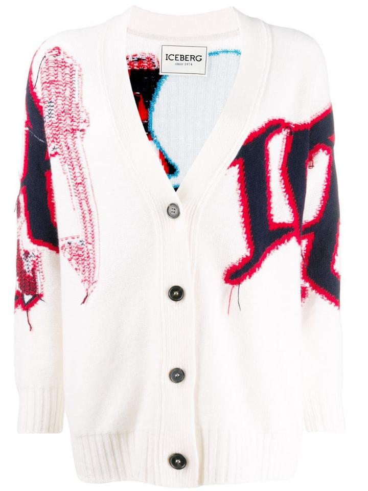 Iceberg Mickey Mouse Cardigan - White