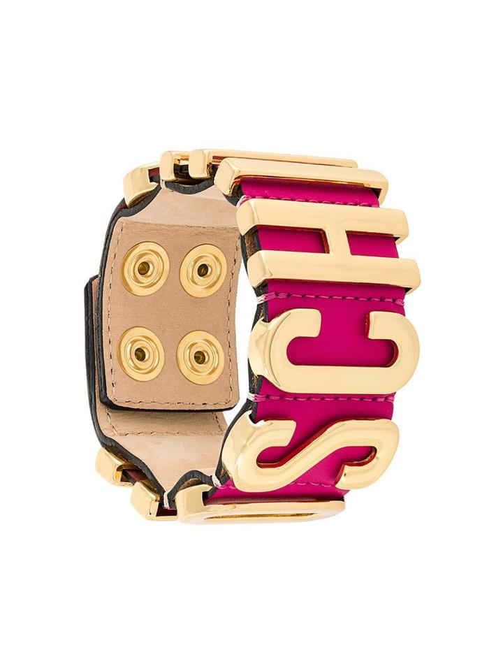 Moschino Logo Cuff, Women's, Pink/purple