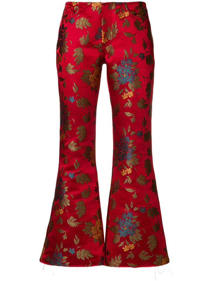 Marques'almeida Jacquard Flared Trousers