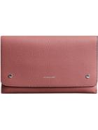 Burberry Two-tone Leather Wristlet Clutch - Pink & Purple