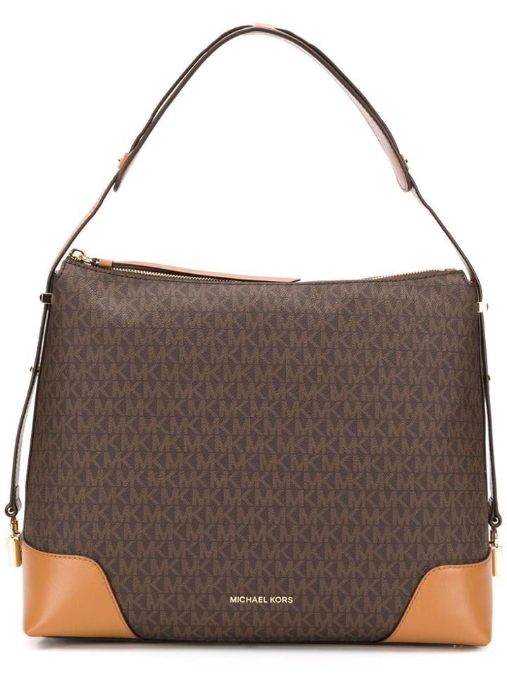 Michael Michael Kors Logo Print Tote - Brown