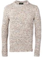 Roberto Collina Fleck Knitted Jumper - Red