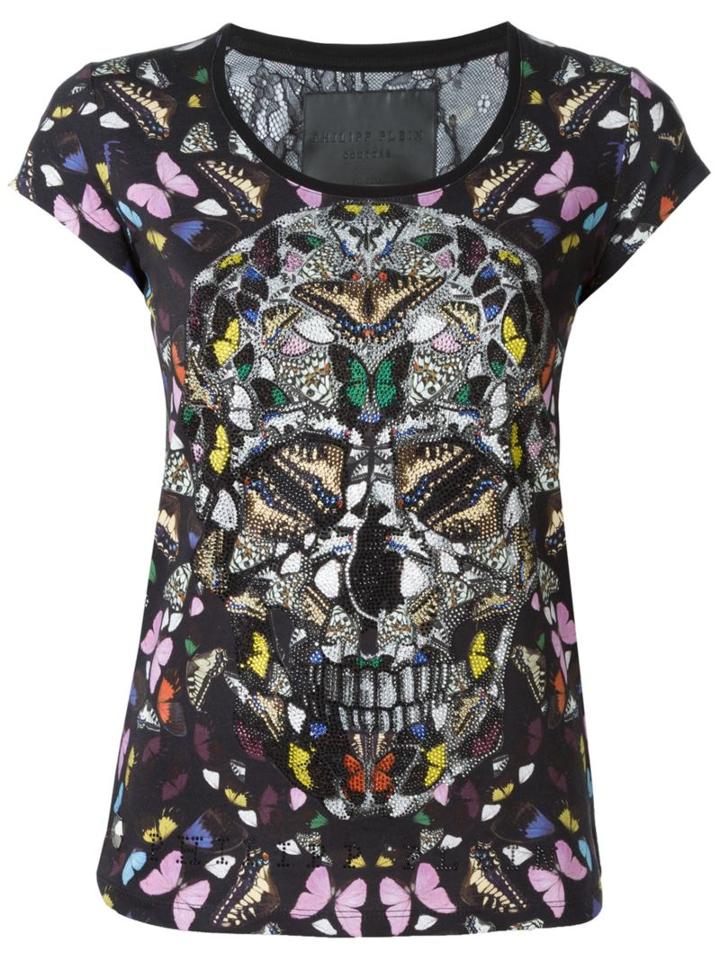 Philipp Plein Butterfly Skull T-shirt
