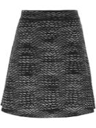 M Missoni Short A-line Skirt, Women's, Size: 42, Black, Polyamide/viscose/wool