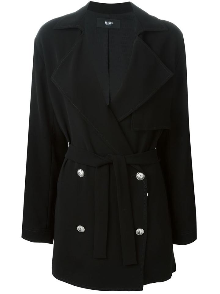 Versus Belted Double Breasted Coat