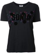 Sonia By Sonia Rykiel Logo Print T-shirt, Women's, Size: Large, Black, Cotton/modal