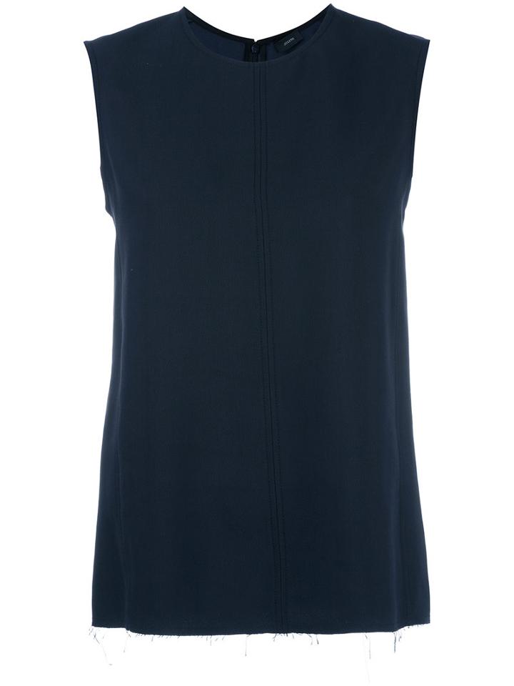 Joseph Sleeveless Top, Women's, Size: 40, Blue, Viscose