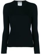 Moschino Tulle Back Sweater - Black