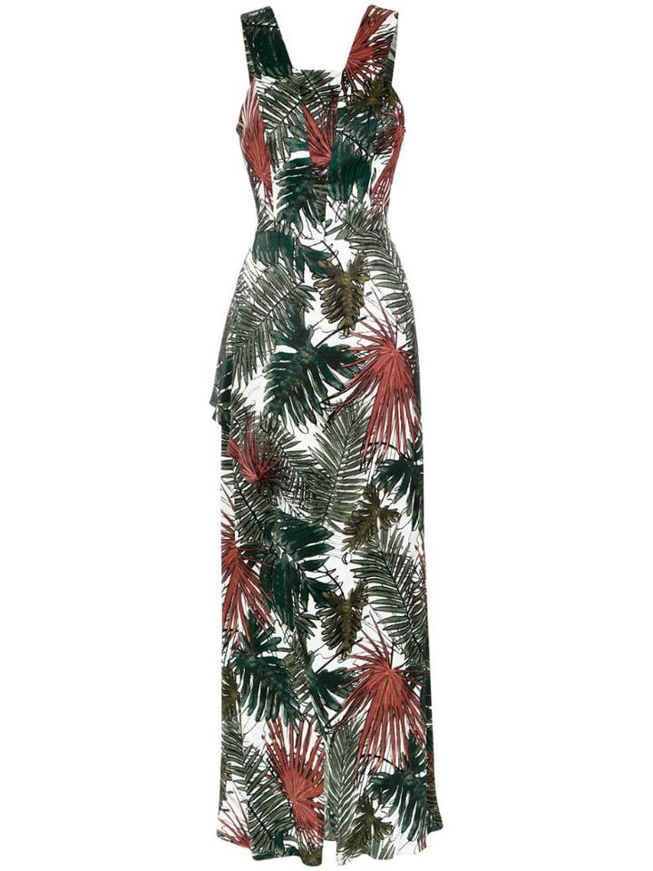 Tufi Duek Foliage Print Long Dress - Var14