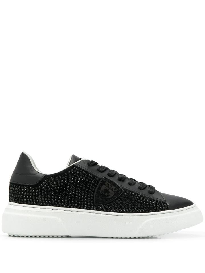 Philippe Model Beaded Low-top Sneakers - Black