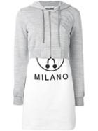 Moschino Logo Print T-shirt Dress, Women's, Size: 40, White, Cotton/polyester/viscose/other Fibers