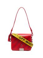 Off-white Red Diagonal Binder Clip Shoulder Bag