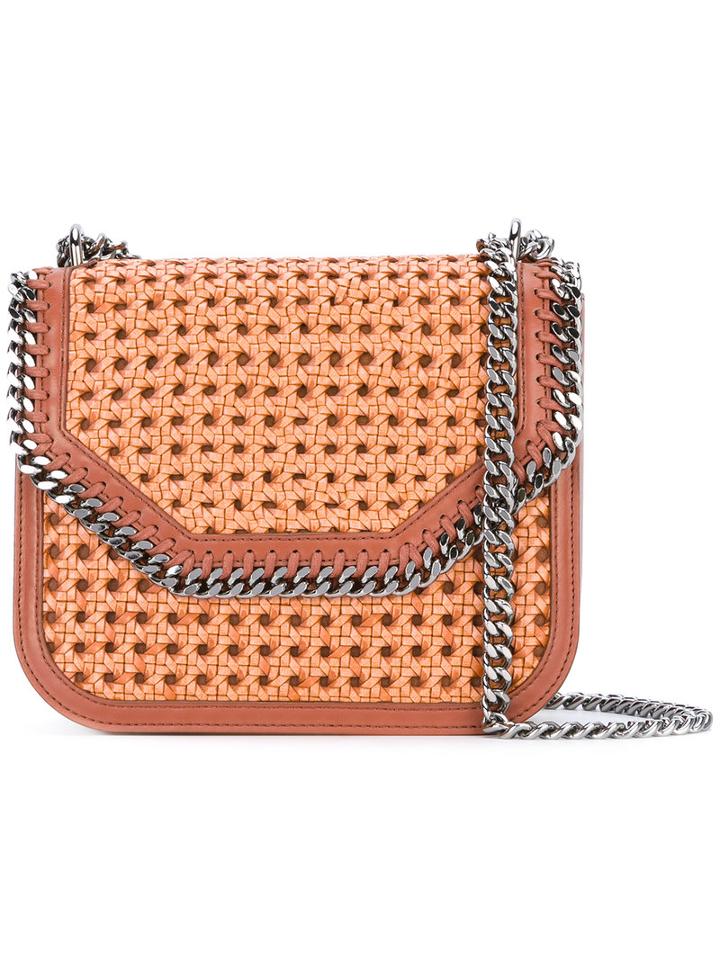 Stella Mccartney - Wicker Falabella Shoulder Bag - Women - Cotton/polyester/polyurethane/metal (other) - One Size, Brown, Cotton/polyester/polyurethane/metal (other)