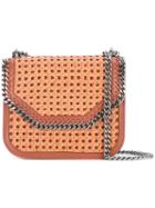 Stella Mccartney - Wicker Falabella Shoulder Bag - Women - Cotton/polyester/polyurethane/metal (other) - One Size, Brown, Cotton/polyester/polyurethane/metal (other)