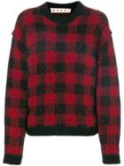 Marni Grid Check Sweater - Black
