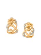 Susan Caplan Vintage Elizabeth Taylor Clip-on Earrings - Metallic