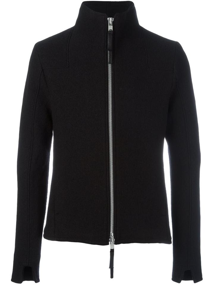 Thom Krom Zipped Jacket, Men's, Size: Medium, Black, Cotton/polyester/spandex/elastane/virgin Wool