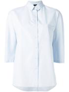 Aspesi - Plain Shirt - Women - Cotton - 44, Blue, Cotton