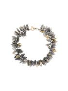 Ugo Cacciatori Hanging Leaves Bracelet - Metallic