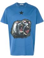 Givenchy - Cuban-fit Monkey Brothers Print T-shirt - Men - Cotton - S, Blue, Cotton