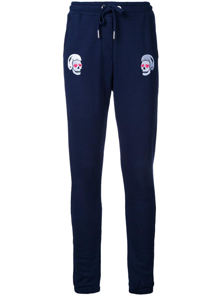 Zoe Karssen Skulls Track Pants - Blue