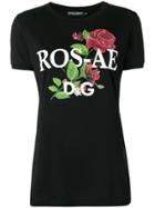 Dolce & Gabbana Ros-ae Printed T-shirt - Black