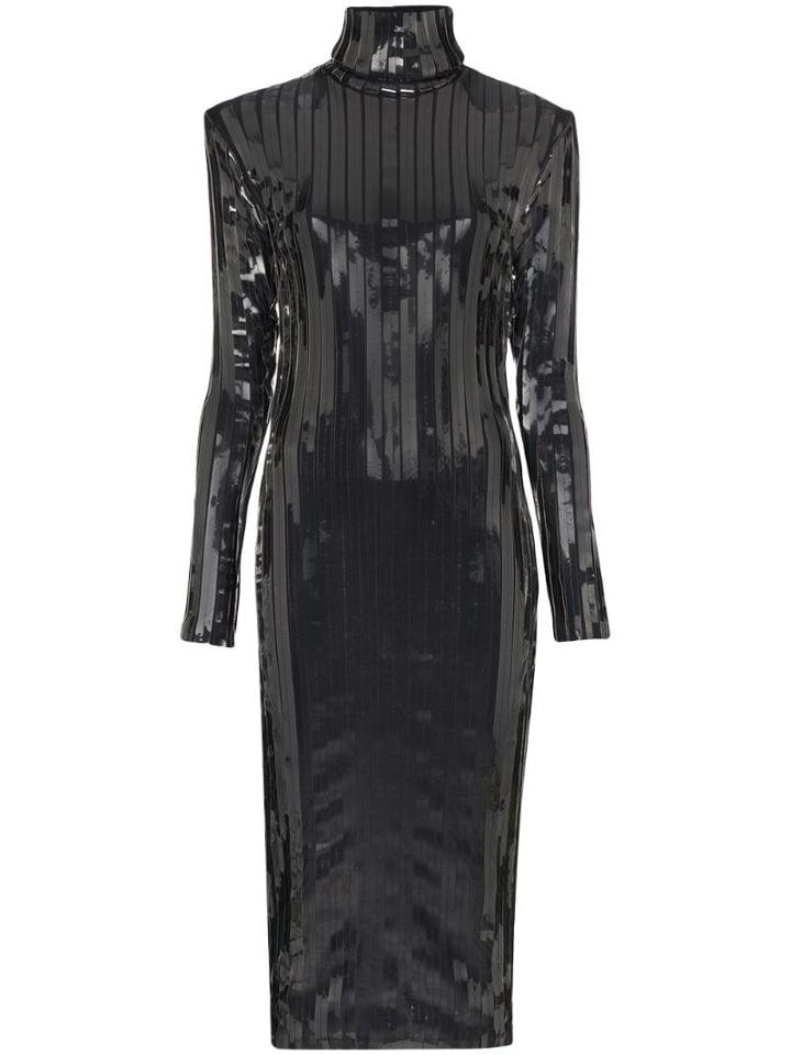 Y/project Embellished Midi Dress - Black