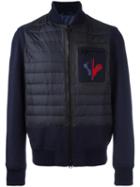 Rossignol Padded Panel Bomber Jacket, Men's, Size: 54, Blue, Virgin Wool/polyamide/feather Down