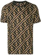 Fendi Ff Monogram T-shirt - Brown