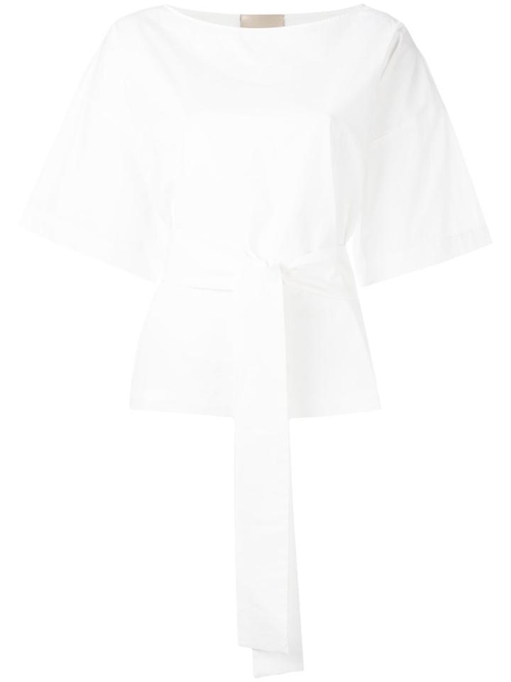 Erika Cavallini Belted T-shirt - White