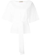 Erika Cavallini Belted T-shirt - White