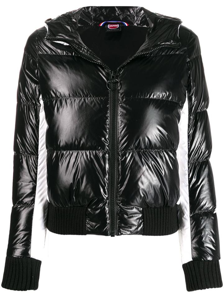Colmar Ultra-glossy Hooded Down Jacket - Black